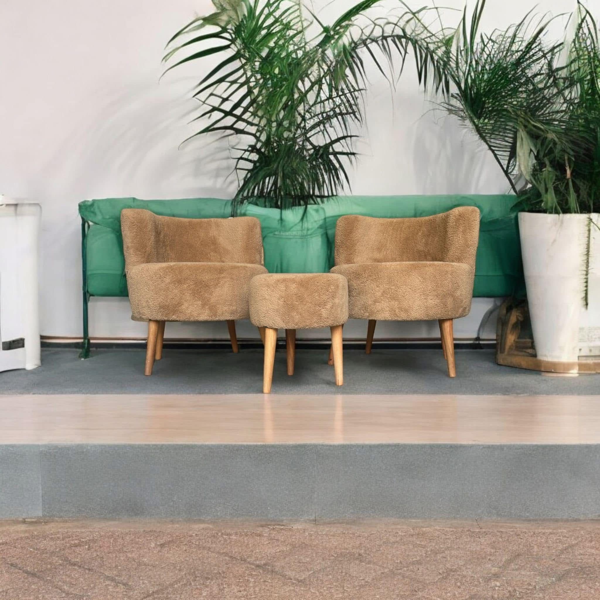 çay seti berjer puf takımı salon balkon afis